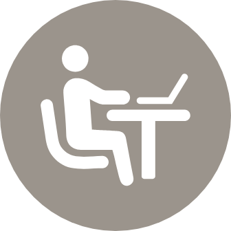 Work remotely from the co-working lounge
